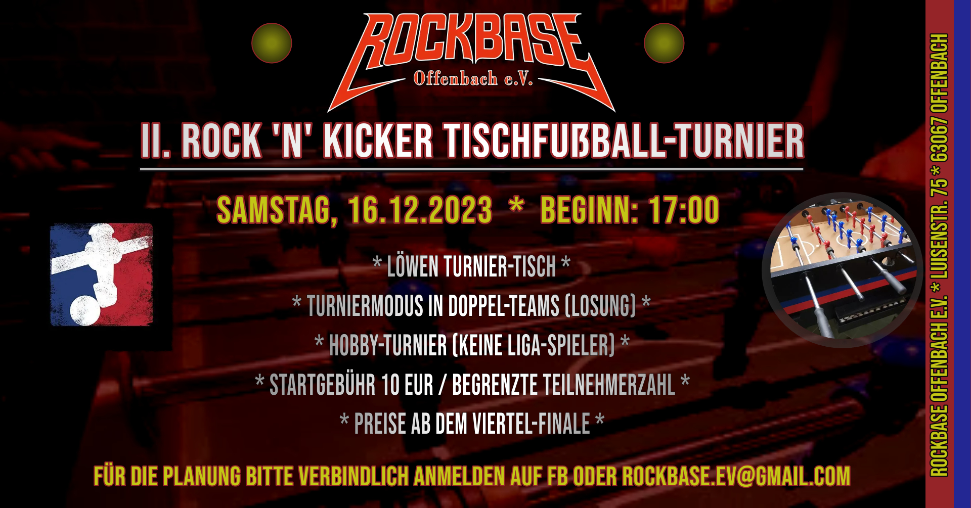 Tischfussball-Turnier